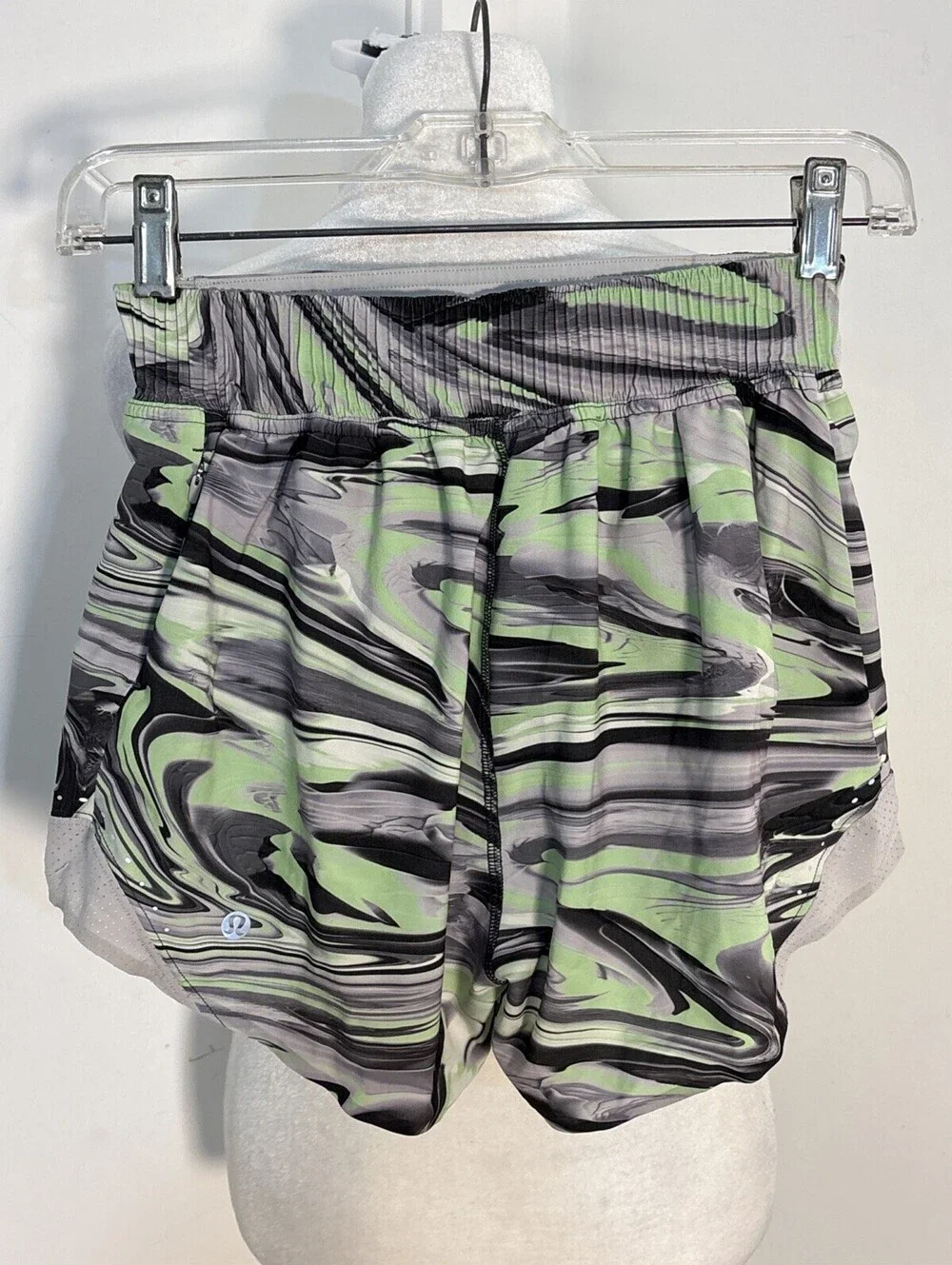 Lululemon Hottie Hot High Rise Ribbed Waistband Paint Glide Warped Crome Pattern